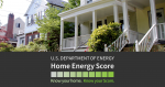 A picture of a house with the words Home Energy Score written below